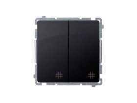 SIMON BASIC Wyłącznik krzyżowy podwójny (moduł) szybkozłącza grafit matowy BMW7/2.01/28 KONTAKT SIMON