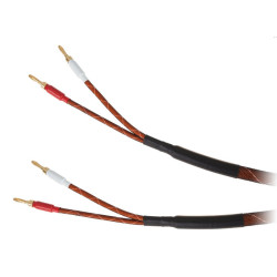 Kabel Głośnikowy 3m Kruger&Matz Wtyki banan, Premium Hi-Fi, Komplet 2 Sz