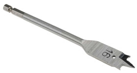 Wiertło Ø: 16mm dł: 152,4mm Stal chromowo-wanadowa RS PRO Wiertło płaskie do drewna