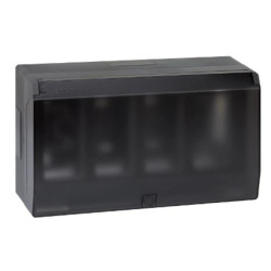 Simon Connect Obudowa natynkowa S500 z pokrywą 4-modułowa, 8x K45 kompletna szary grafit 51040004-038