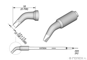Grot C470034 do rączek JBC T470 i HT470