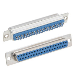 Złącze D-Sub 37-pinowe Żeński Proste Śruba raster 2.77mm