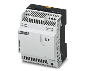 Zasilacz szyny DIN U wy 12V dc I wy 5A U we 85 → 264V ac Phoenix Contact 60W impulsowy