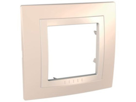 UNICA Ramka 1 pojedyncza Basic kremowo/piaskowa MGU2.002.559 SCHNEIDER ELECTRIC