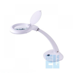 LAMPA OŚWIETLENIOWA Z LUPĄ 4" 3D+12D ŚWIETLÓWKA T4 12W KEMOT