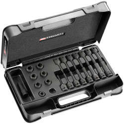 Facom NSS.J23PB 6-Point Stubby Impact Socket Set 1/2in SQDR, 23 Piece