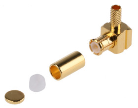 Złącze koncentryczne Montaż na kablu Męski 50Ω typ złącza Złącze MCX 0 to 6GHz Połączenie zagniatane typ kabla RG174/U,