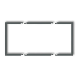 Ramka wypełniająca podwójna serii DECO grafitowy mat 28DRW-2