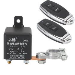 Przekaźnik samochodowy 24V 200A z pilotami x 2szt i klamą zestaw do akumulatora