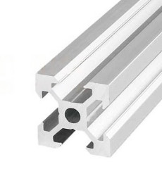 2020 Anodized Aluminum Profile - Silver White V-Groove - 1000mm