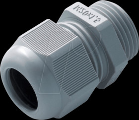 Metric cable gland, 3 - 6.5 mm, M12