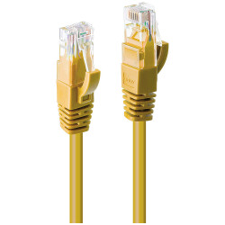Lindy 48060 0.3m Cat.6 U/UTP Network Cable, Yellow