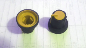 Potmeter knop Geel