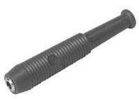 BAN20HIR-G-K-C Gniazdo bananowe lutowany na kabel - standard 2.0mm, czarny (Hirschmann)