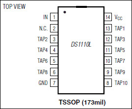 3V 10-Tap Silicon Delay Line