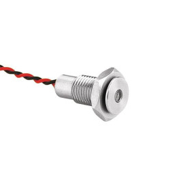 Lampka kontrolna do montażu panelowego 24V dc, zielona 12.1mm LED Bulgin