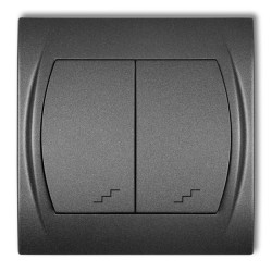 LOGO Łącznik podwójny schodowy grafitowy 11LWP-33