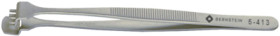 Wafer tweezers, uninsulated, antimagnetic, stainless steel, 130 mm, 5-413