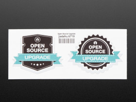 Open source "Upgrade" stickers [Discontinued]