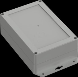 6U07181206517 Industrial housing, 179.9 x 119.9 x 60.2mm, IP65, light gray