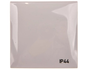 Integro Flow Ramka pojedyncza z pokrywą z nadrukiem IP44 szara 918282597