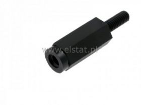 KDA6M3x15 tulejka dystansowa czarna 110stC