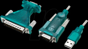 UA0042B USB 2.0 converter, A to DB9/DB25 connector, 1.3 m