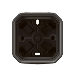 NOWE PLEXO 55 Puszka natynkowa pojedyncza z przepustem membranowym antracyt 069601L