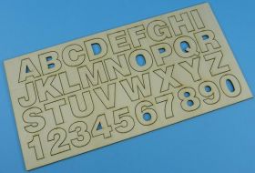 SKLEJKA 3,0mm 150x300 ALFABET/CYFRY