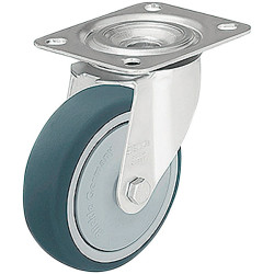 Blickle 298836 LE-PTH 125K Pressed Steel Swivel Castor - Wheel &#xD8; 125mm