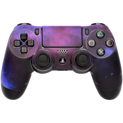 Software Pyramide 97312 Controller Skin Galaxy Violet Cover for PS4