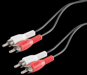 2x RCA plug to 2x RCA plug, 2.5 m