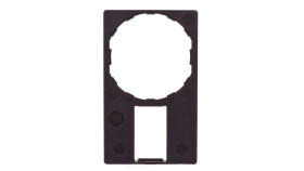 Szyld Opisowy 30X50mm Z Etykietą Biały/Żółty 22Mm Czarny Prostokątny Zby6102