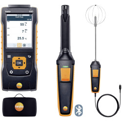 Testo 0563 4408 440 Set Anemometer 0-10000ppm measures Temperature