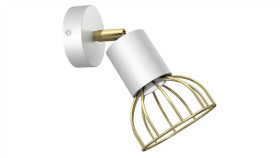 Kinkiet Dante White/Gold 1Xgu10 Mlp7251 Milagro