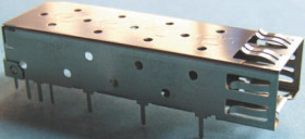 Klatka SFP, seria: SFPC, typ: Klatka, l. portów: 1, 8.95 x 14 x 48.73mm,