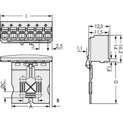 WAGO 2092-1112/002-000 picoMAX® 5.0 Female 12P Grip and Release