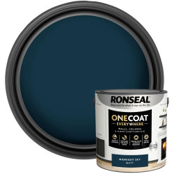Ronseal KCB.7015103.71404.76 OneCoat EverywhereIndoor Midnight Sky Matt 2.5l