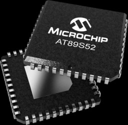 8051 microcontroller, 8 bit, 24 MHz, PLCC-44, AT89S52-24JU