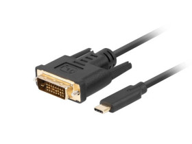 KABEL USB-C(M)-DVI-D(24+1)(M) 3M CZARNY LANBERG