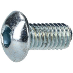 R-TECH 337330 M3 X 6 Hex Socket Button Screws Steel BZP - Pack Of 100