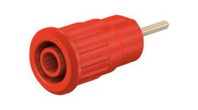 Gniazdo bananowe Gniazdo Wciskana Czerwony 24A Staubli rozmiar 4 mm