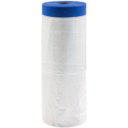 Rollingdog 09663 PAINTERS-SHIELD&#x2122; Blue Pretaped Masking Film, 33m x 110cm