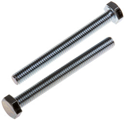 Śruba z łbem sześciokątnym gwint M4 40mm skok 0.70mm Stalowe Sześciokątny Powlekane jasnym cynkiem RS PRO