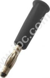 1010-SW Wtyk izolowany 4mm, lamelkowy, przyłącze lutowane, 32A, czarny, ELECTRO-PJP, 1010SW, 1010-I-N