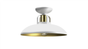 Lampa Sufitowa Felix White/Gold 1Xe27 Mlp7703 Milagro