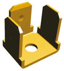 Konektor płaski Męski 6.35 x 0.81mm długość 11.94mm Izolacja: Nieizolowane