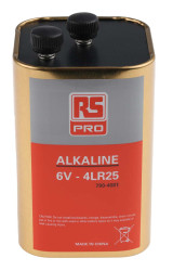 Bateria do lamp, alkaliczna, 6V, rozmiar: 915, 15Ah, RS PRO