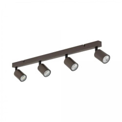 Lampa sufitowa brązowa 4x reflektorki na listwie TOP BROWN 6182 TK Lighting