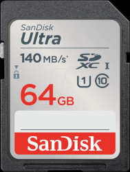 SDSDUNB-064G-GN6IN SDHX memory card, 64 GB